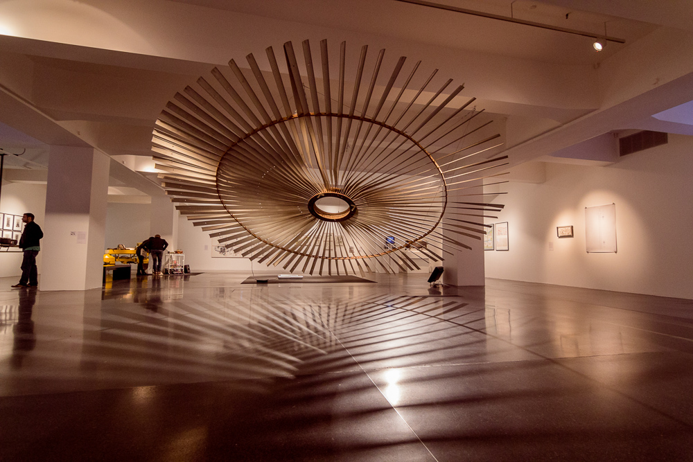 Kunst-Skulptur im U-Turm, Extraschicht 2015, Licht und Schatten